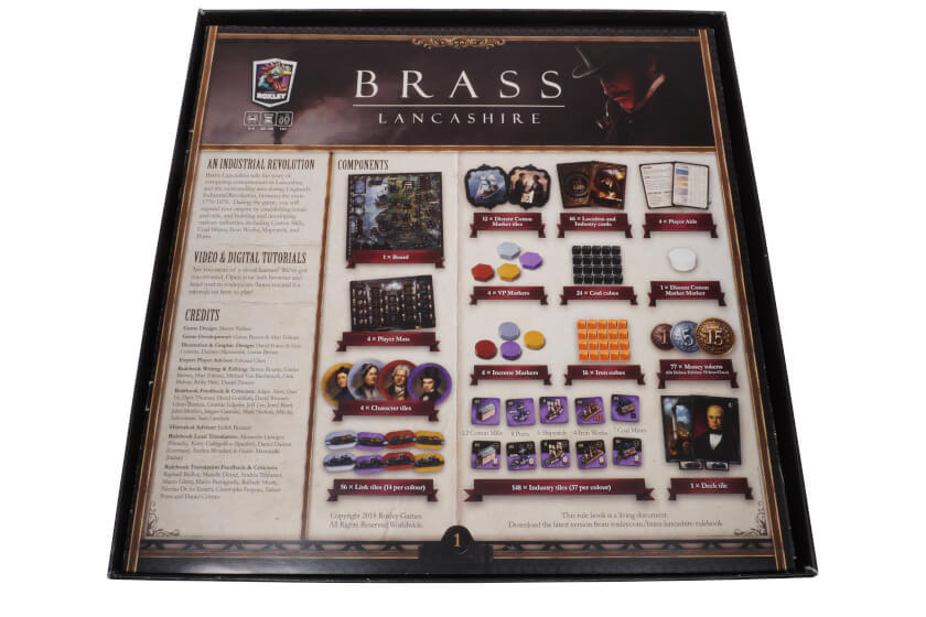 BRL-I-02 Organizer Brass Lancashire Brettspiel 5