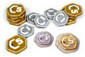 SKY-M-01 Skymines Brettspiel Upgrade Token Münzen