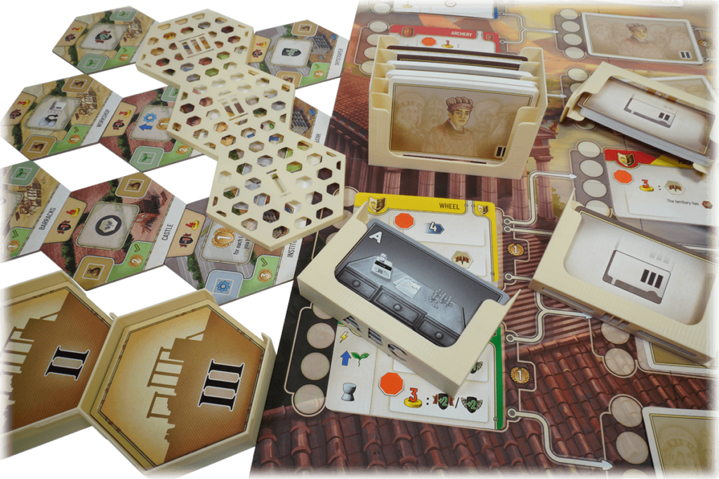 Eurohell Original Insert Beyond the Horizon Brettspiel Gebäude Karten