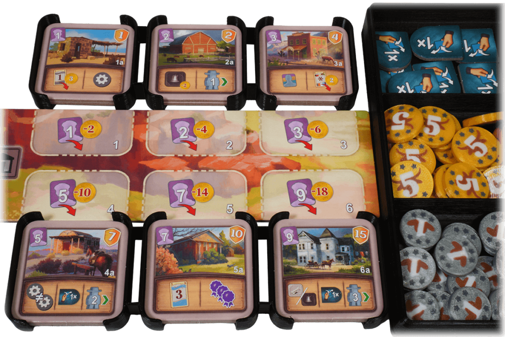 Eurohell Original Insert Great Western Trail El Paso Brettspiel Gebäude