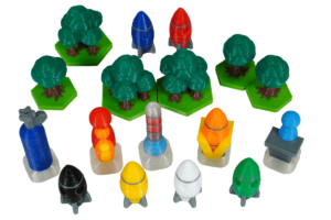 Token Terraforming Mars Ares Expedition Brettspiel Eurohell Marker Temperatur, CO2, Generationen, Venus, Dominanz, Raketen Spieler Wald Bäume