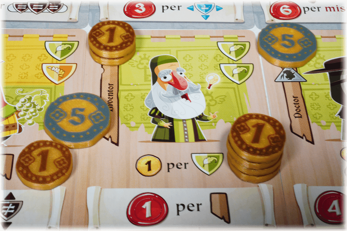 CSC-M-01 Token Castle Combo Brettspiel Eurohell Münzen