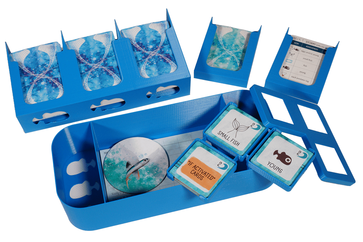 FIS-I-01 Insert Flossenschlag Eurohell Brettspiel Karten