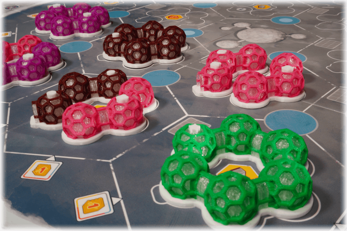 SB-T-01 Token Mondbasis Shackleton Brettspiel Eurohell Strukturen Spielplan