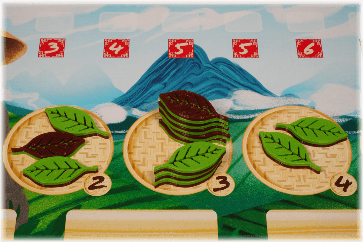 TGN-T-01 Token Tea Garden Brettspiel Eurohell Teeblatt