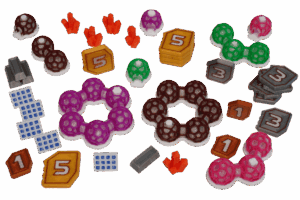 Token Mondbasis Shackleton Brettspiel Eurohell Design Strukturen, Credits, Ressourcen