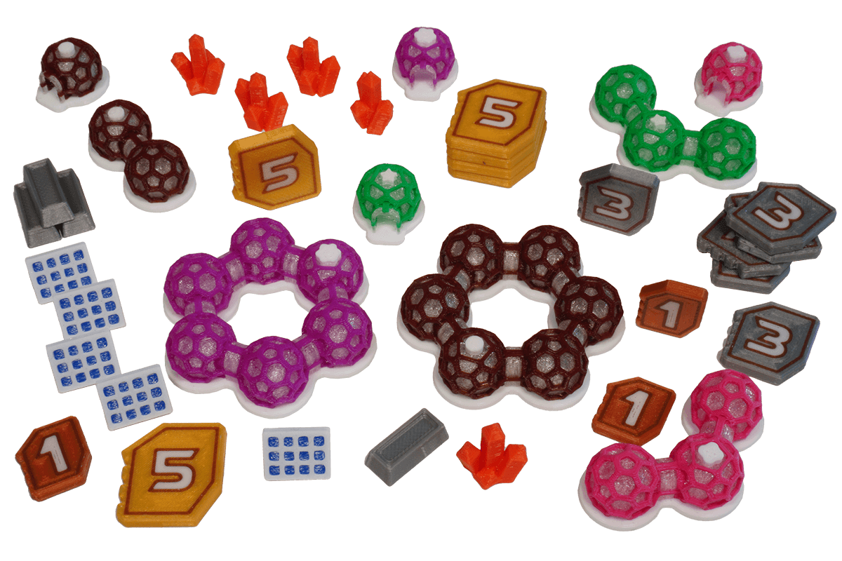 Token Mondbasis Shackleton Brettspiel Eurohell Design Strukturen, Credits, Ressourcen