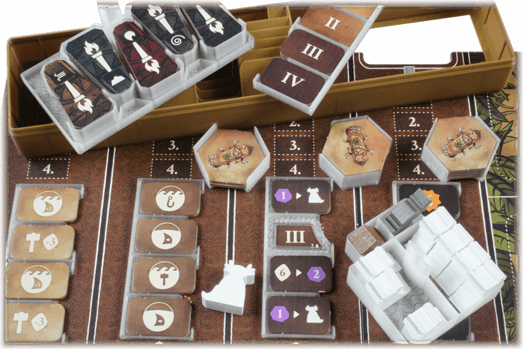 Eurohell Original Insert Sümpfe von Feya Brettspiel Setup