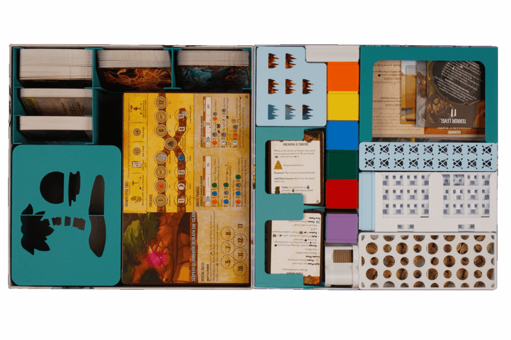SPI-I-08 Insert Hinweis Spirit Island 4 Erweiterungen 2 Boxen Eurohell Brettspiel
