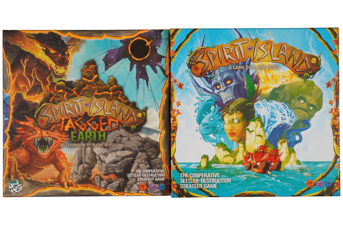 SPI-I-08 Insert Hinweis Spirit Island 4 Erweiterungen Boxauswahl Eurohell Brettspiel