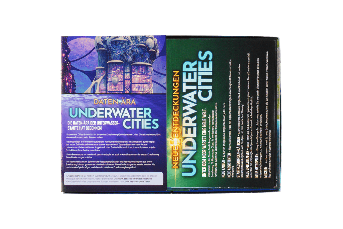 UC-I-04 Insert Undwater Cities Entdeckungen Daten Eurohell Brettspiel 10