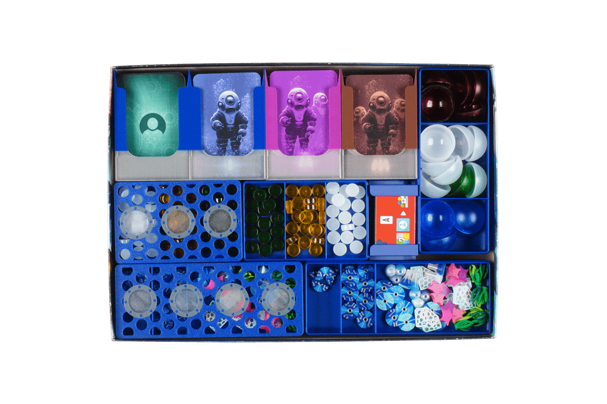 UC-I-04 Insert Undwater Cities Entdeckungen Daten Eurohell Brettspiel 4