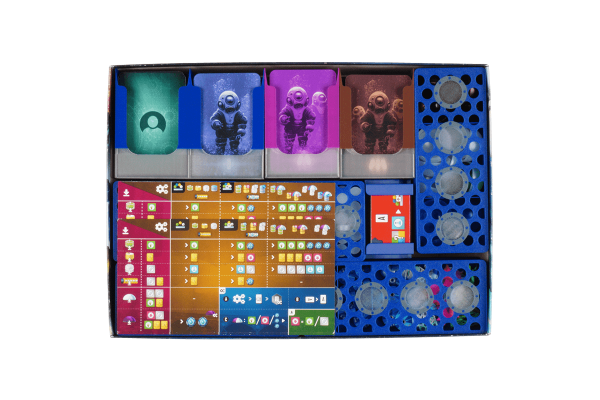 UC-I-04 Insert Undwater Cities Entdeckungen Daten Eurohell Brettspiel 6