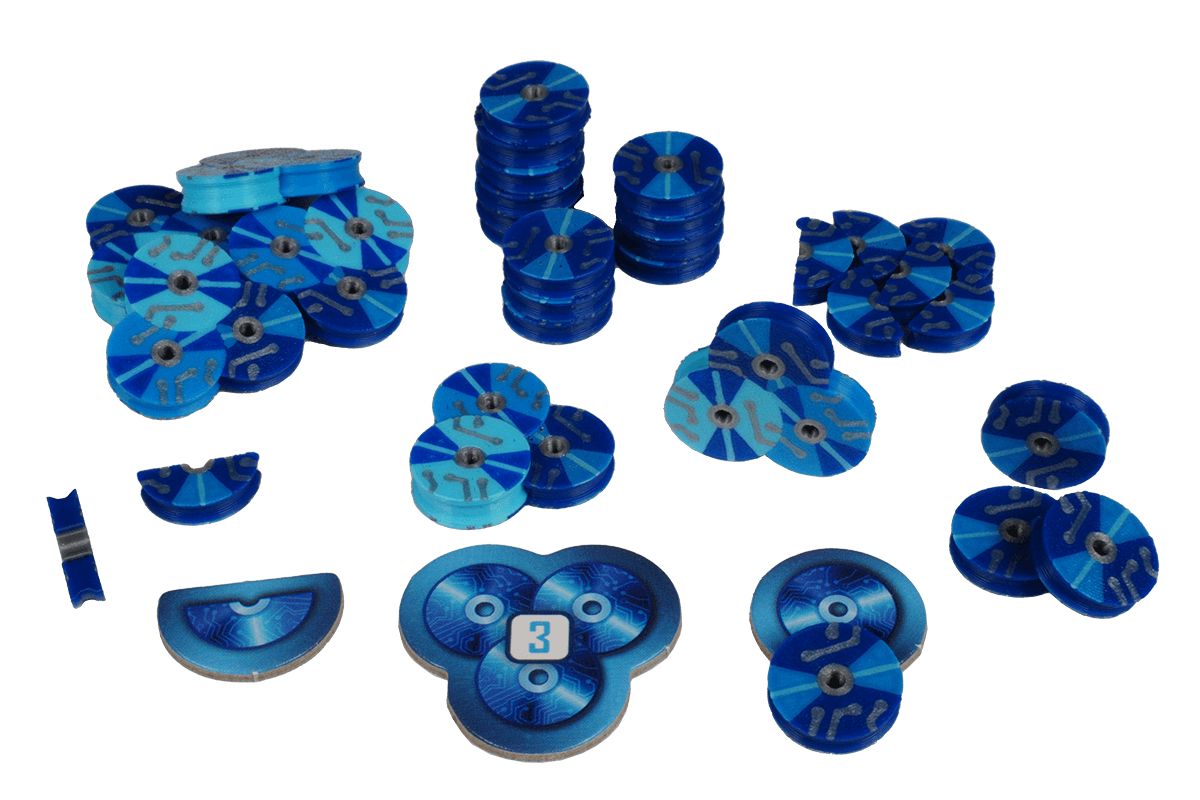 UC-T-03 Token Underwater Cities Eurohell Brettspiel Daten Disc