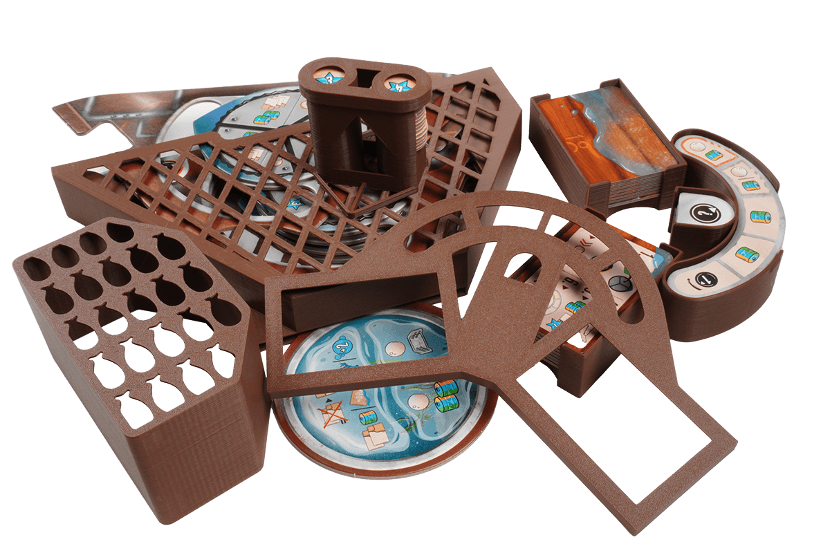 AQA-I-01 Insert Aquaria Eurohell Brettspiel Setup