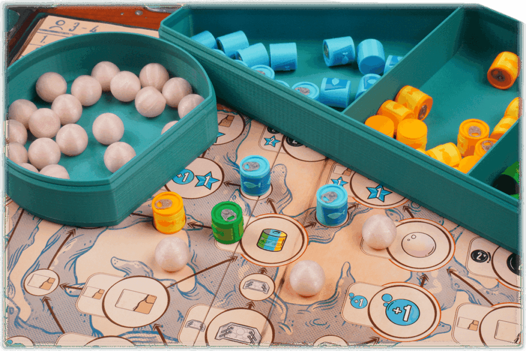 Eurohell Original Insert Aquaria Brettspiel Futter+Perlen