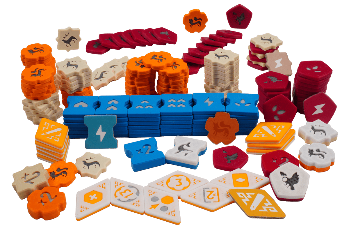 Token Rebirth Brettspiele Eurohell Design Plättchen Spieler