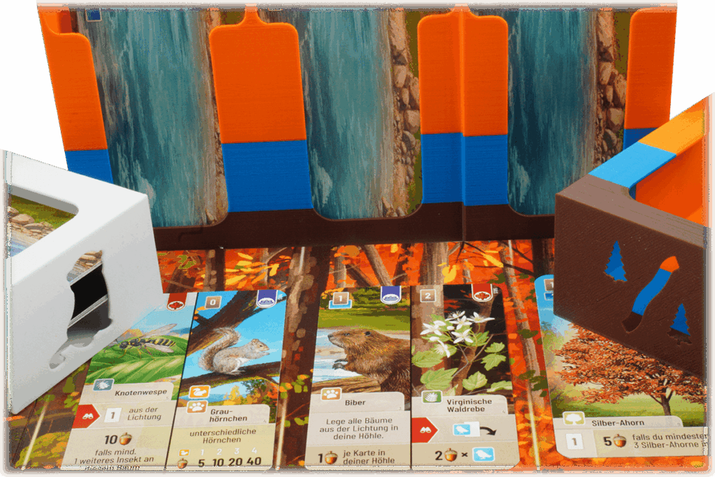 Eurohell Original Insert Mischwald Smoky Mountains Brettspiel Setup