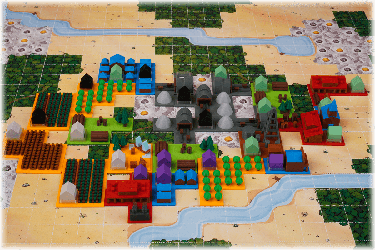 GOW-T-0 Token Go West Brettspiel Eurohell Gebäude