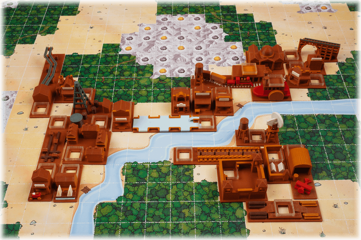 GOW-T-0 Token Go West Brettspiel Eurohell Spezialgebäude
